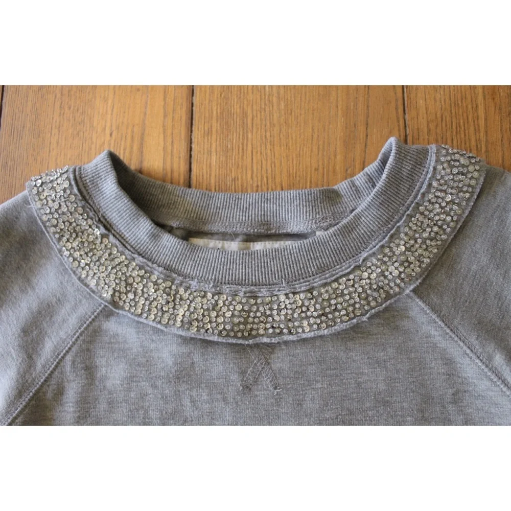 Threads 4 Thought Organic Cotton and Recycled Polyester Gem Neckline Sweater